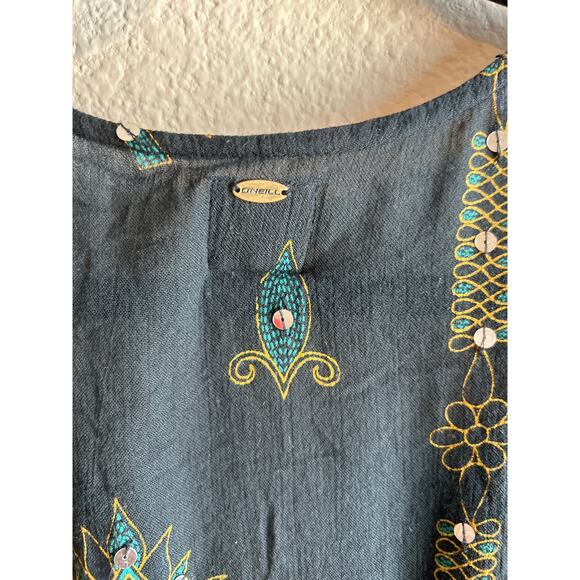 Anna Sui  x O'Neill Harmon | Black Sequin Bell Sleeve Romper | XS - Picture 16 of 16